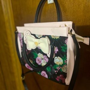 Betsy Johnson floral satchel purse